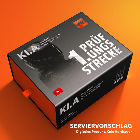 Prüfungs-Strecken für Motorrad-Fahrschüler