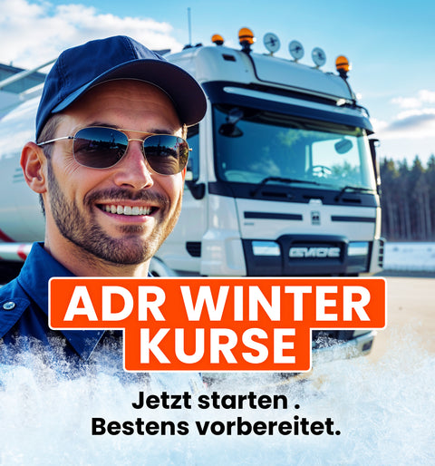 ADR-Kurse im Winter. Starten Sie mit Gefahrgut-Transport Schulungen bei der Fahrschule Europa GmbH vorbereitet in das Jahr.